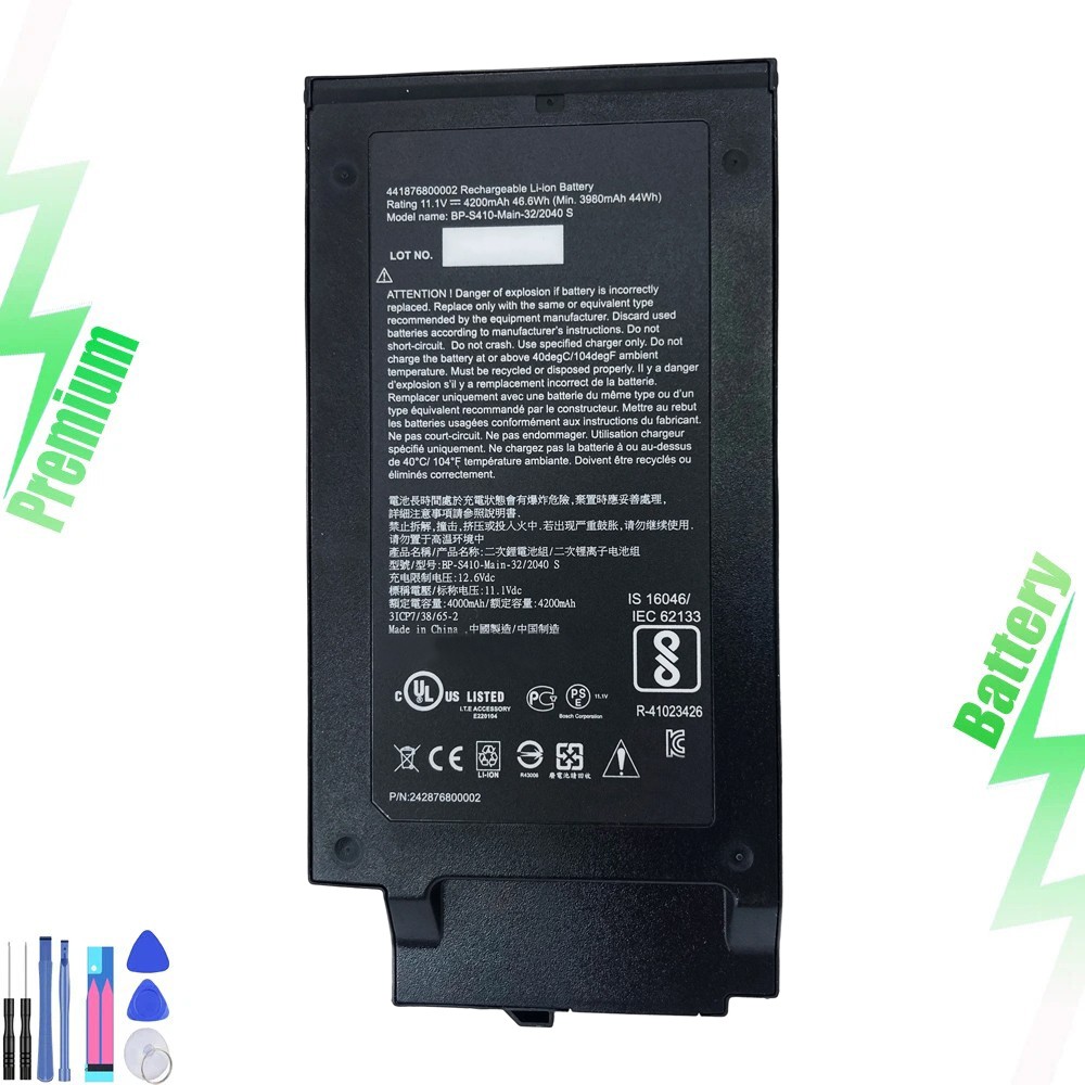  BP-S410-MAIN-32/2040 S GBM6X2 Battery for FOR GETAC S410 441876800002