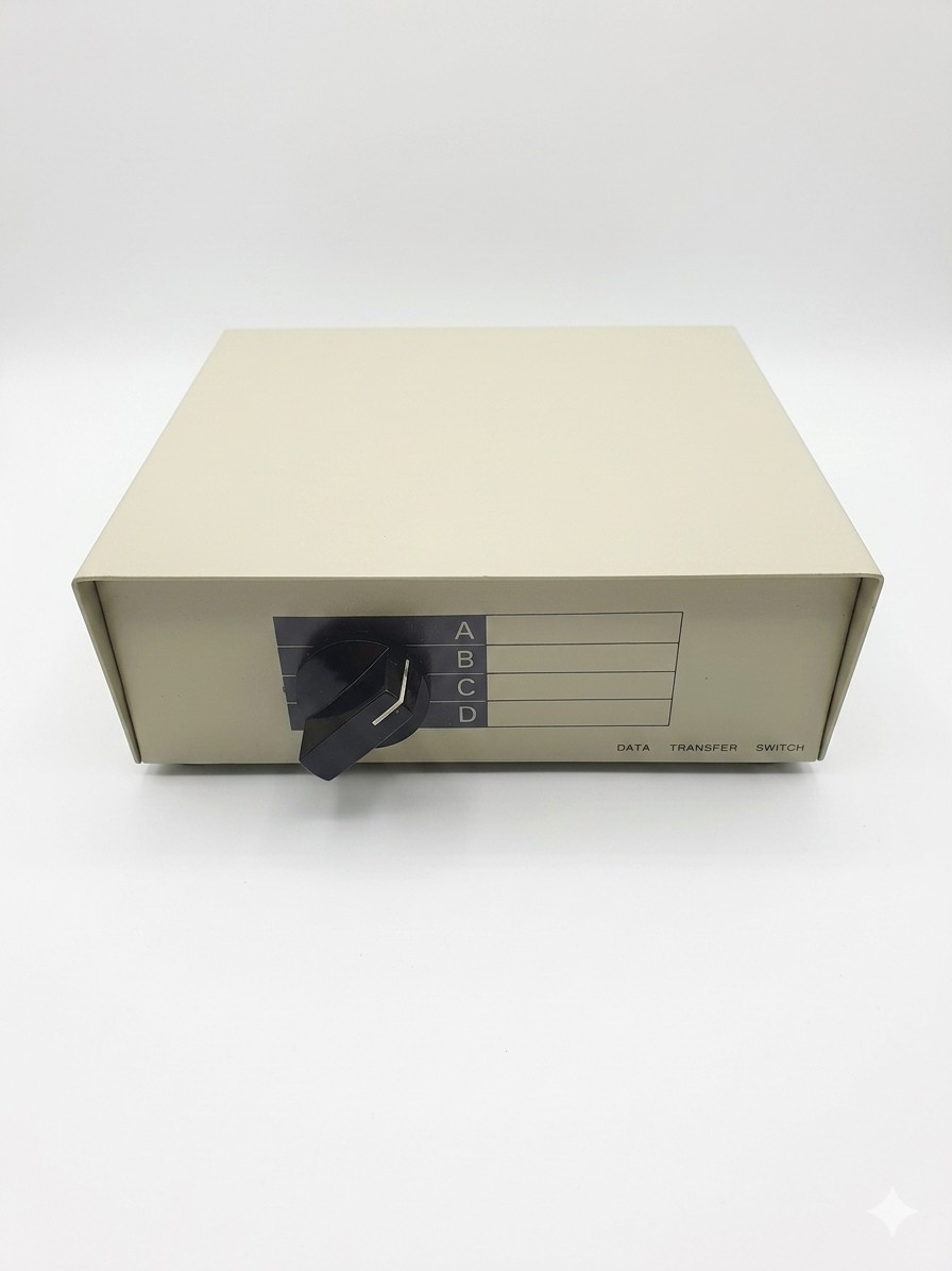 RJ45 ABCD 4 Way Switch Box Rotary Manual