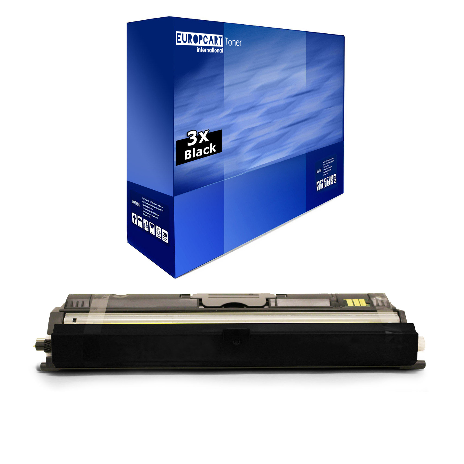 3X Europcart Toner C13S050557 BLACK Alternative For Epson CX16DTNF CX16NF C1600