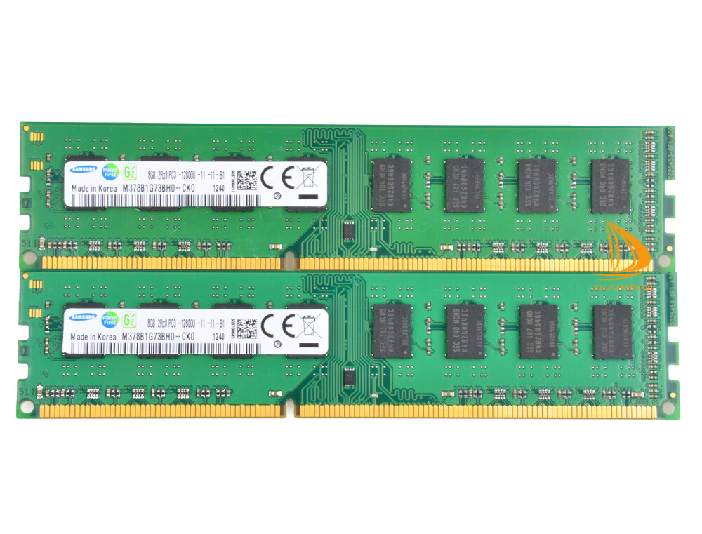 2PCS Fr Samsung 8GB PC3 12800U 2RX8 DDR3 1600MHz  Memory RAM DIMM Desktop 16GB @