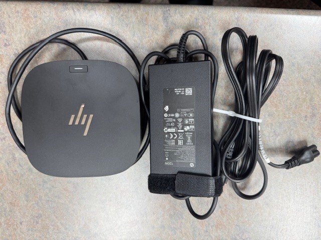 1 HP USB-C G5 Dock Charger Universal Docking Station 120W AC Adapter