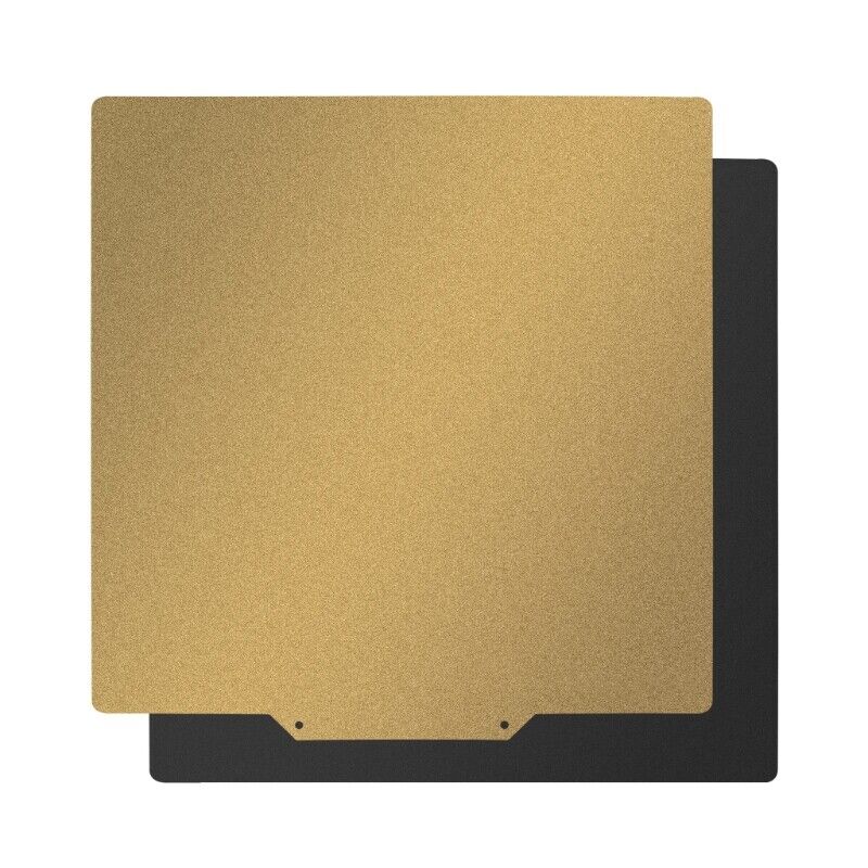 PEI 3D Printer Steel Sheet Plate and Double Side Textured Gold 9.25 X9.25