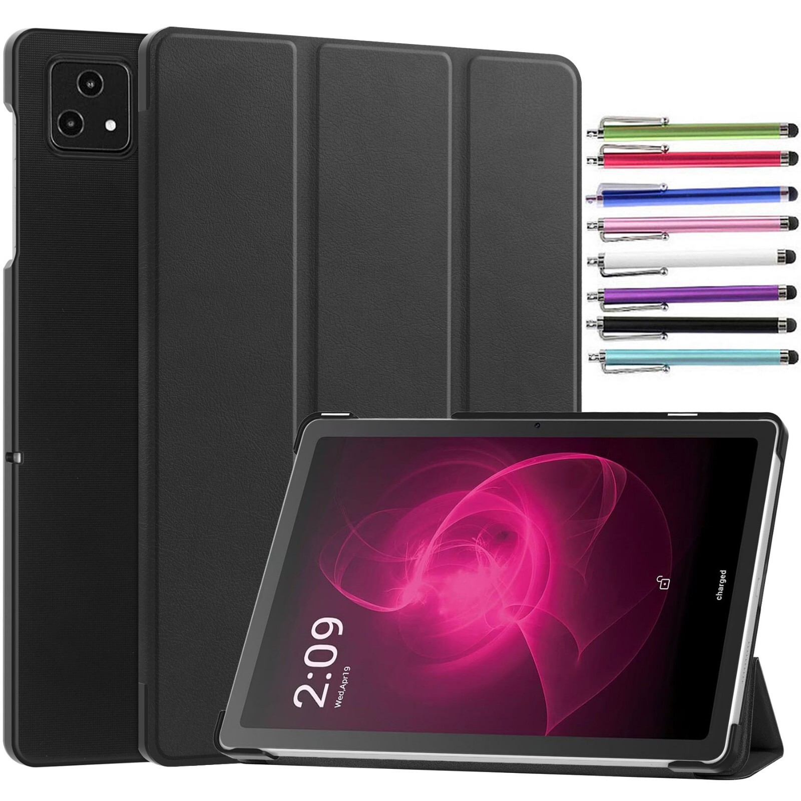 T-Mobile REVVL Tab 5G tablet Case 10.36 Shockproof Slim Hard Back Tri-Fold Stand