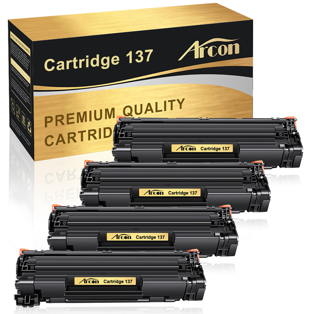 4 Pack CRG137 Toner Replacement For Canon 137 ImageClass MF244dw MF212w D570