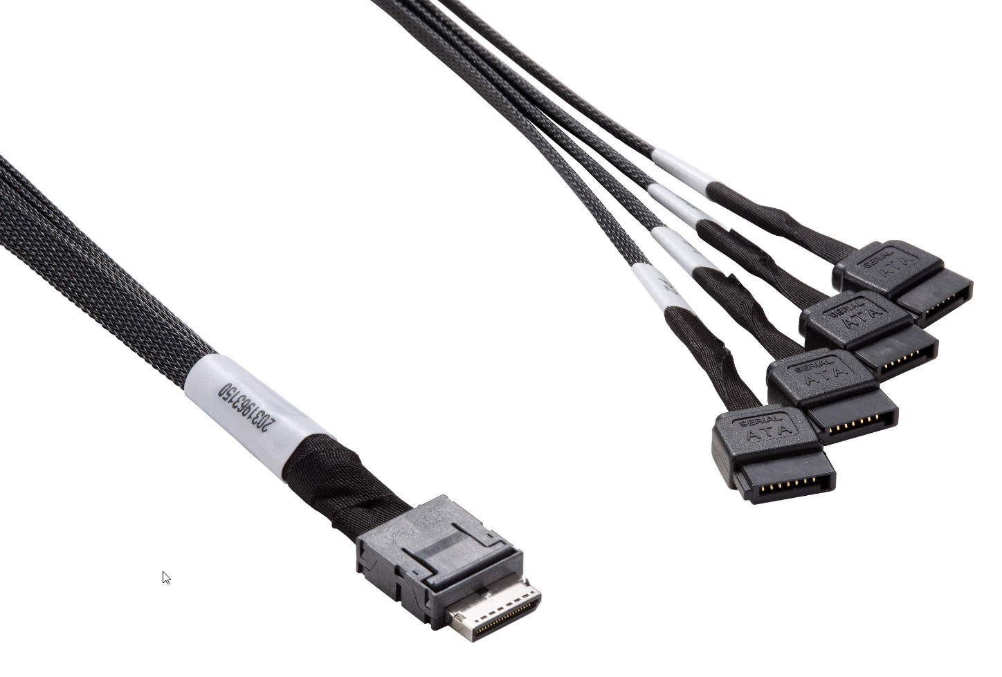 The Supermicro CBL-SAST-0933 enables OCuLink (x4) to 4 SATA for storage