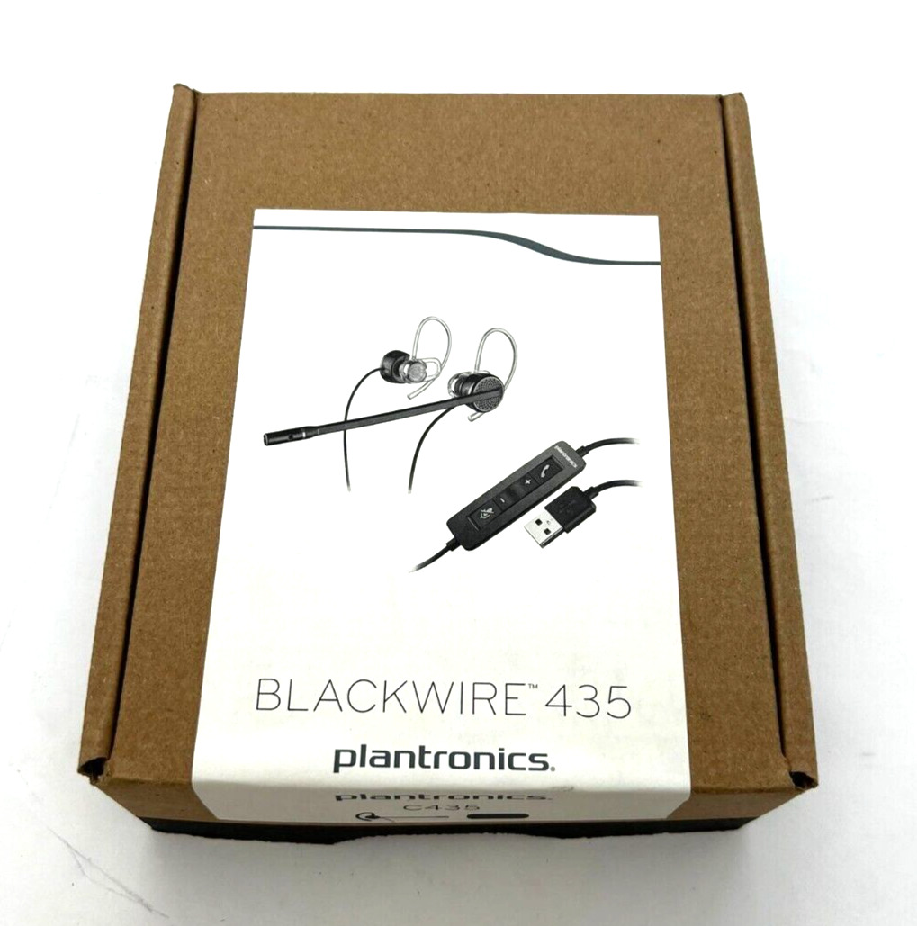 Plantronics Blackwire C435 USB Headset For Home PC Laptop Microsoft W/o Case
