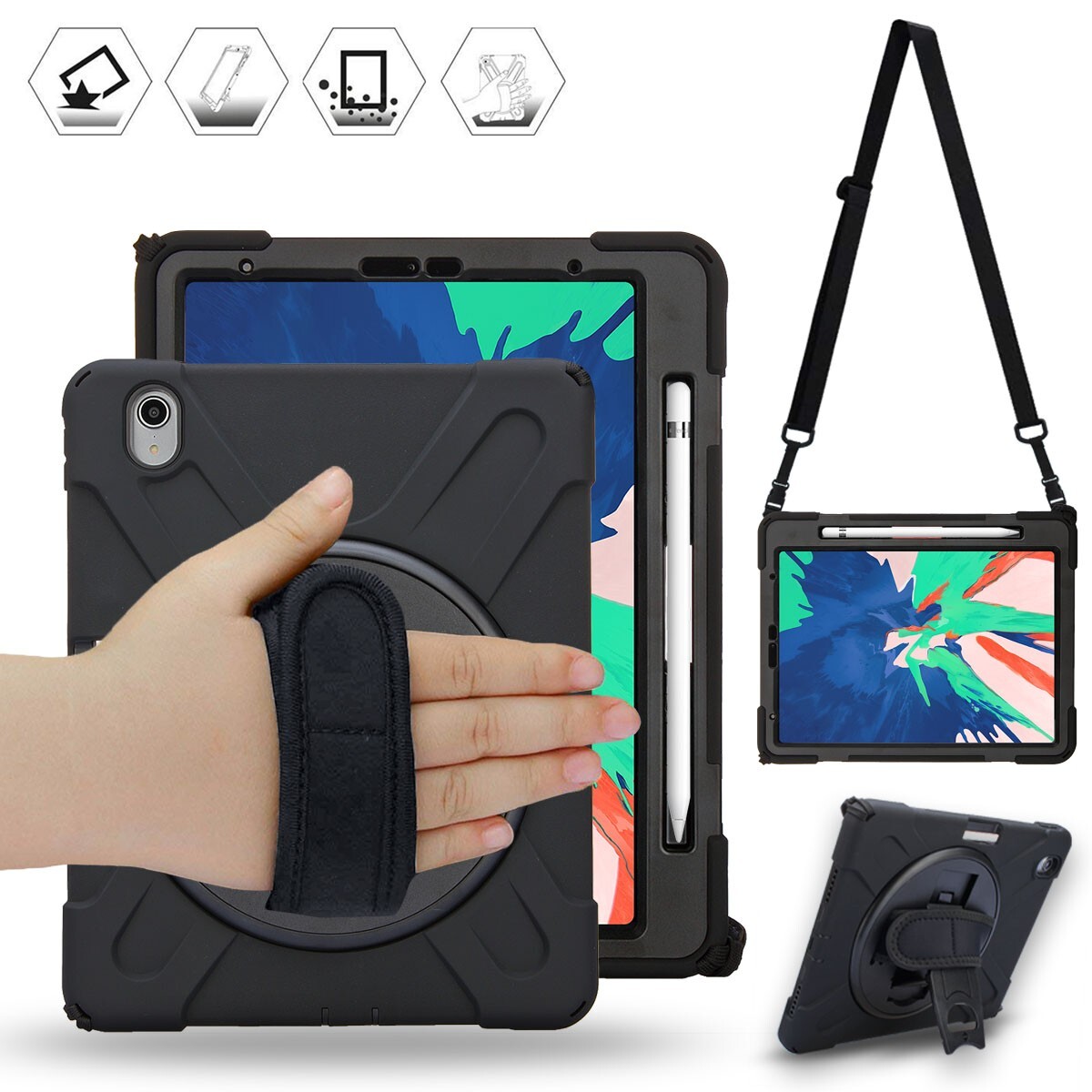 Armor Apple iPad Pro 11" 2018 Military Drop Tested Case Cover - Tough & Rugged