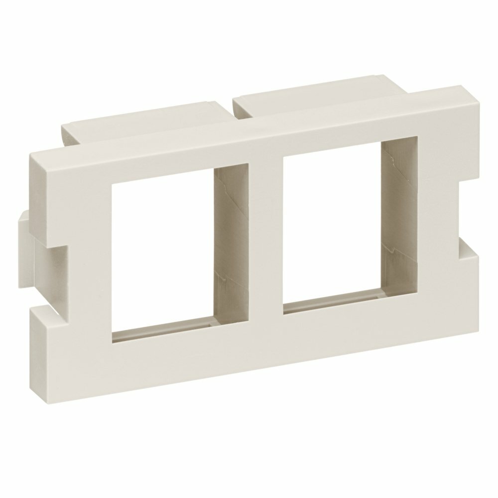 Leviton 41291-2QT 2-Port Multimedia Outlet System QuickPort Adapter Module Light