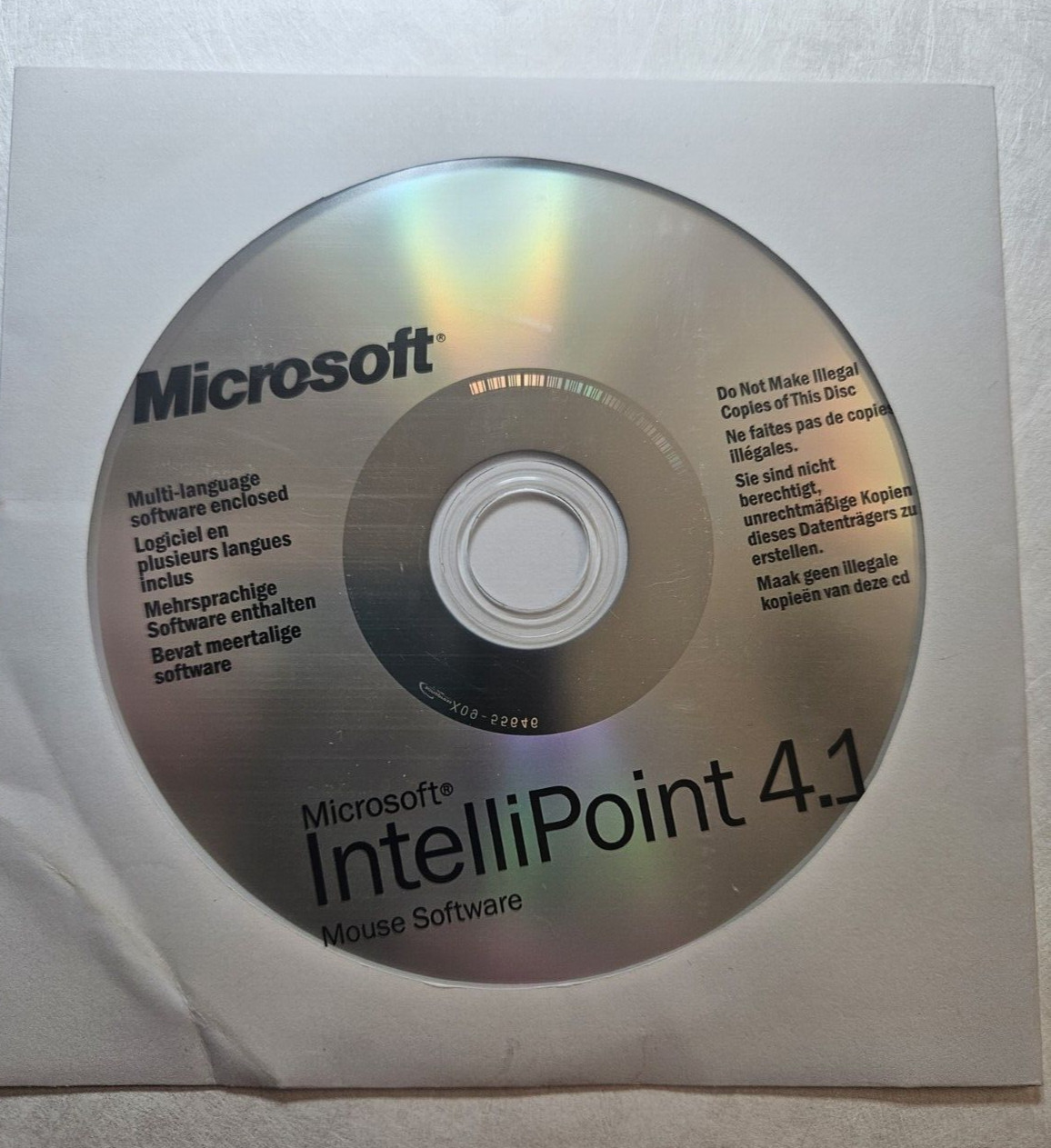 Genuine Microsoft IntelliPoint 4.1 Mouse Software CD-ROM 