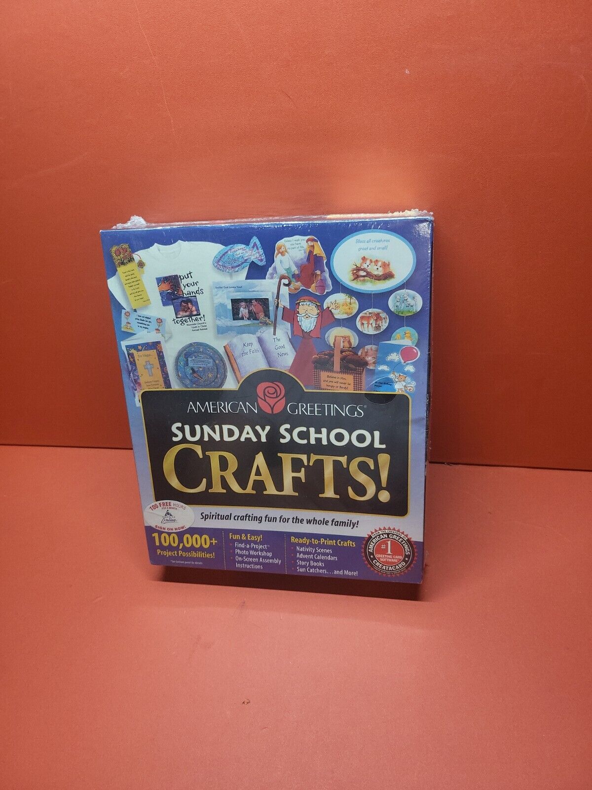 American Greetings Sunday School Crafts Spiritual Crafting (PC, 1999) Sealed