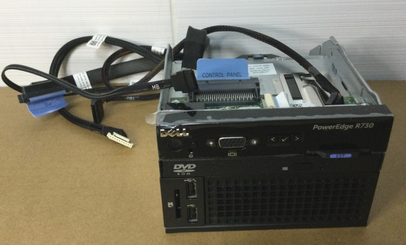 DELL 04RK7R 4RK7R 0C4PGJ POWEREDGE R730 FRONT I/O MEDIA BAY PANEL
