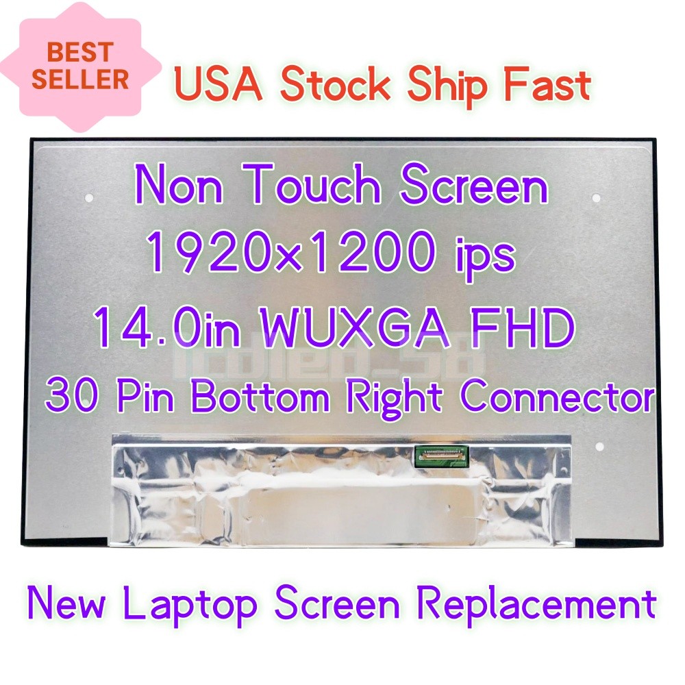 14'' For LP140WU1-SPB2 LP140WU1(SP)(B2) FHD+ IPS LCD Screen 30 pins LED Display