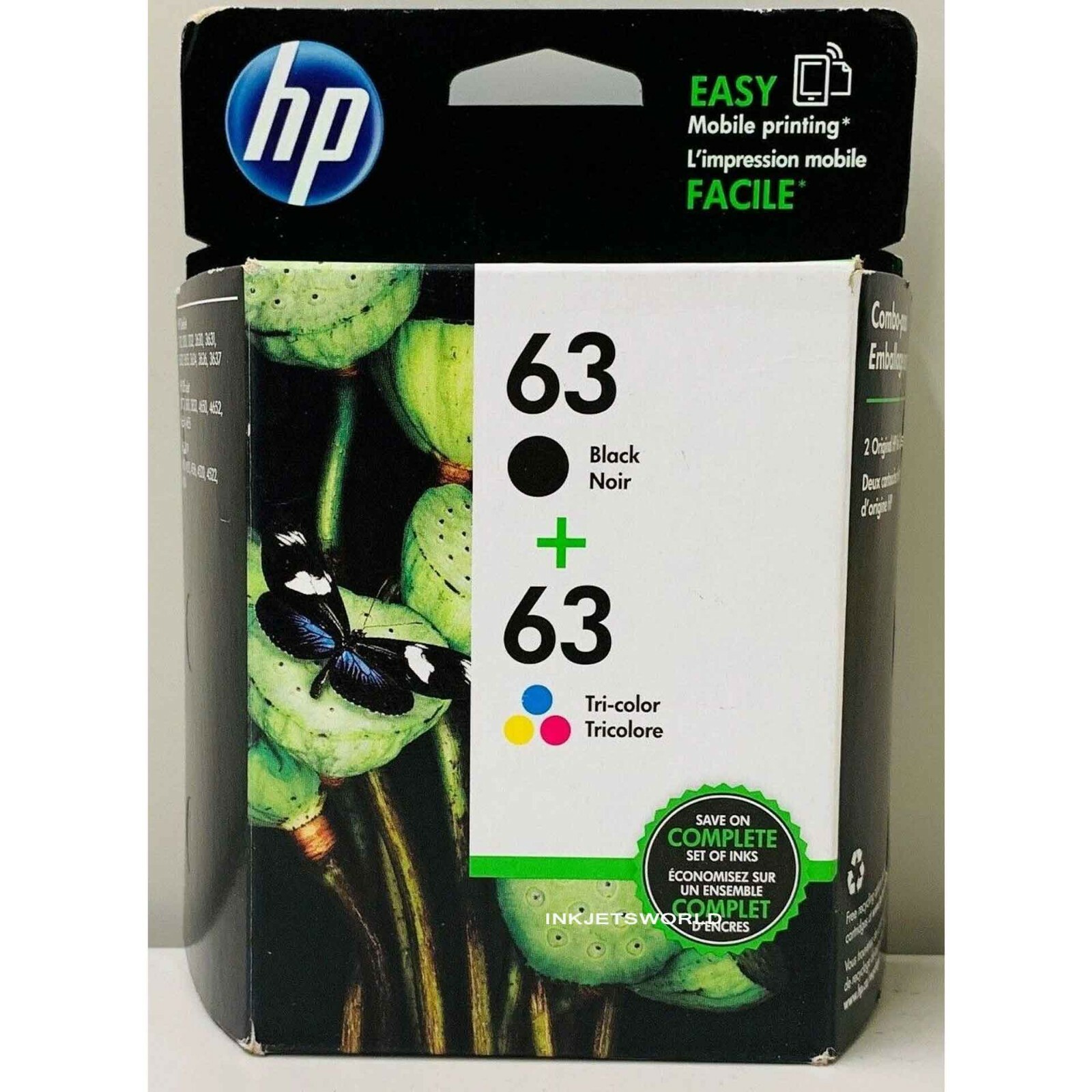 HP 63 Ink Cartridge Combo Genuine HP ENVY 4510 4511 4512 4513 4516 4521 4520