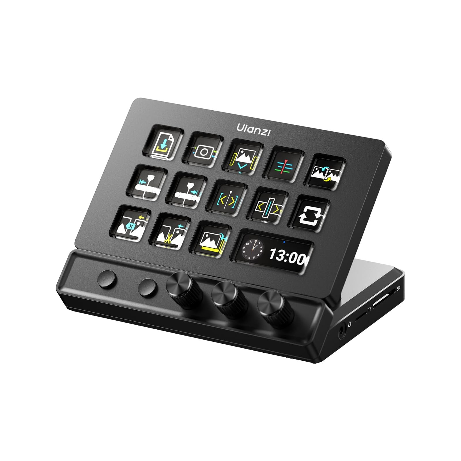 ULANZI D200X Stream Controller with 3 D200X: 7.48 x 6.14 x 4.61 inches, Black