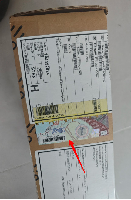 New in box Cisco PWR-C5-1KWAC power supply for Catalyst 9200 Switch / F