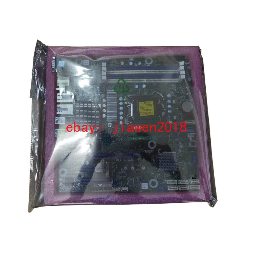 ASRock Rack E3C246D4U2-2T LGA1151 2x10GbE 8xSATA ECC IPMI Intel Quick Sync