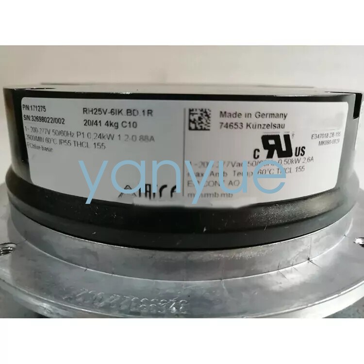1PCS NEW ZIEHL-ABEGG RH25V-6IK.BD.1R Spindle Motor Fan  FedEx or DHL
