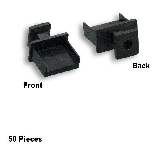 [10X] 50 Units of USB Type A Anti-Dust Port Cover w/ Handle Hard Plastic Black