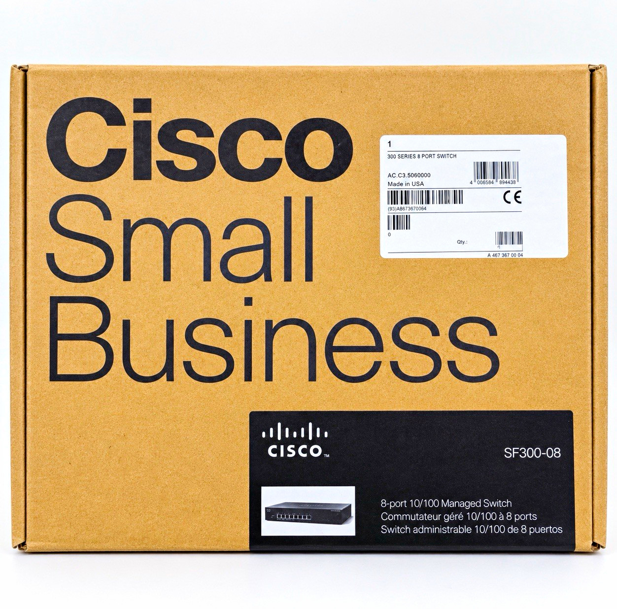 Cisco Small Business SF300-08 300 Series 8-Port 10/100 Fast Ethernet Switch