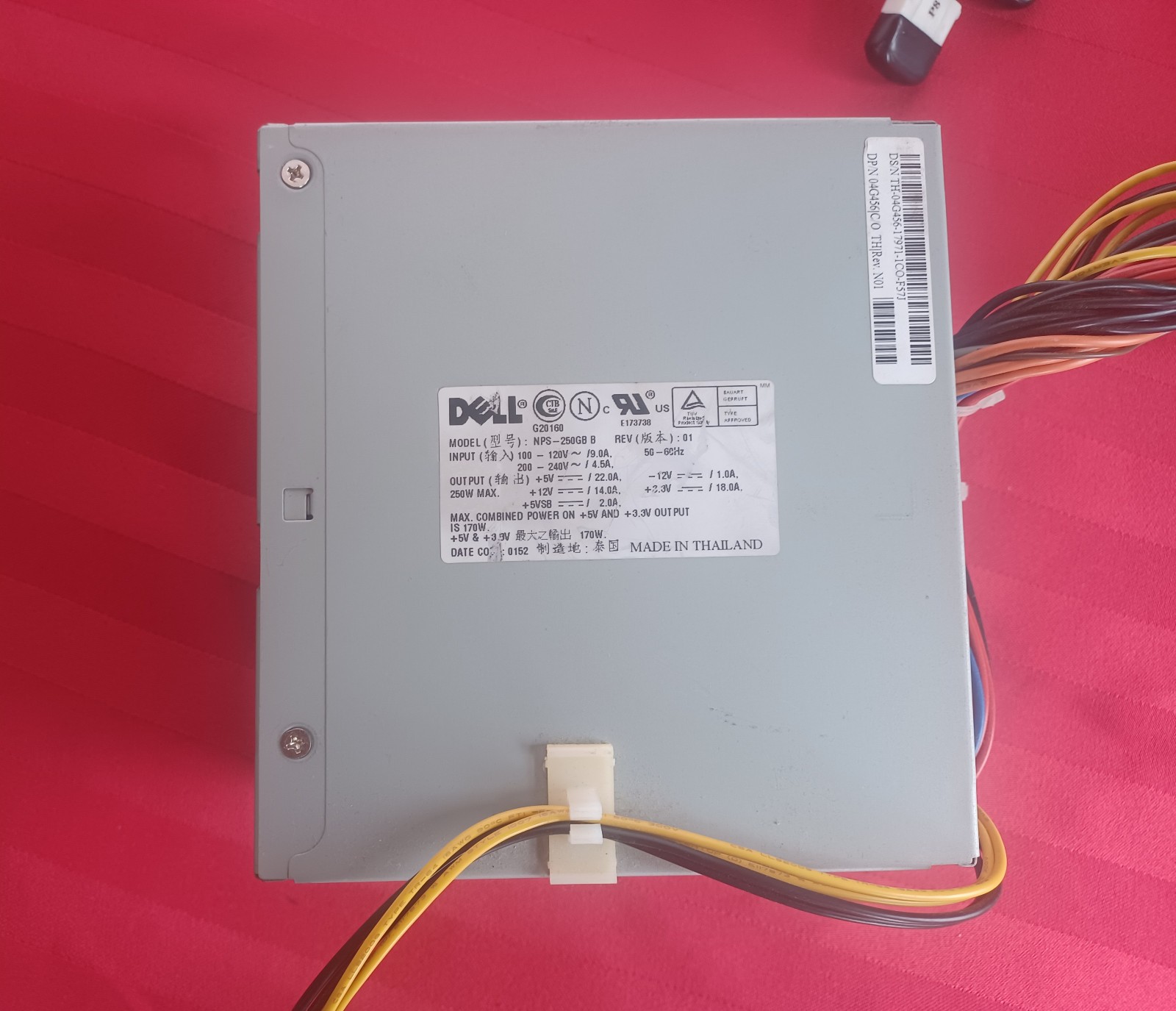 Genuine Dell NPS-250GB A 250W ATX Power Supply W Screws