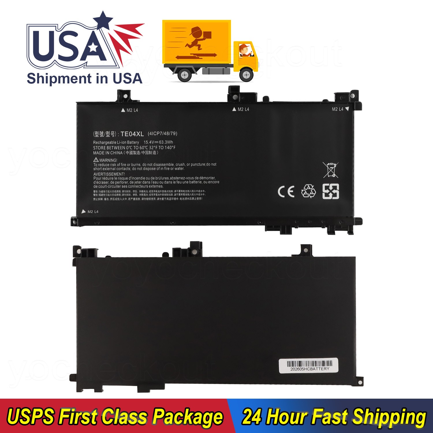 For HP Pavilion 15-BC200NS 15-BC200NT 15-BC200NU 15-BC200NV 15-BC200NX Battery