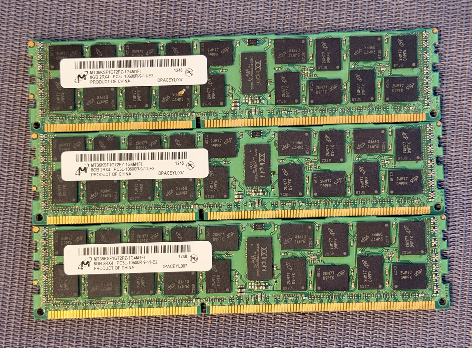Micron 24GB 3x8GB DDR3 1333 Server RAM  MT36KSF1G72PZ-1G4M1