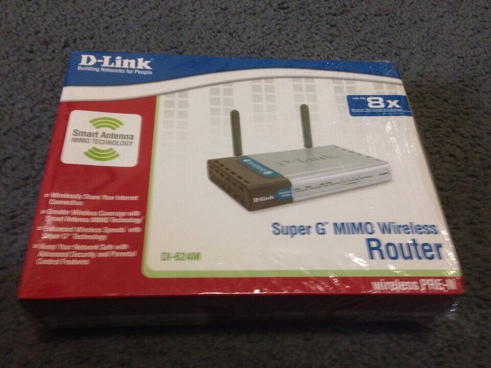 D-Link DI-624 AirPlus XtremeG 108 Mbps 4-Port  Wireless G Router