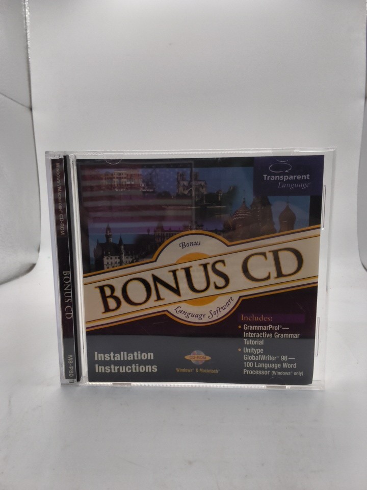 Transparent Language Bonus CD CD-Rom  Software