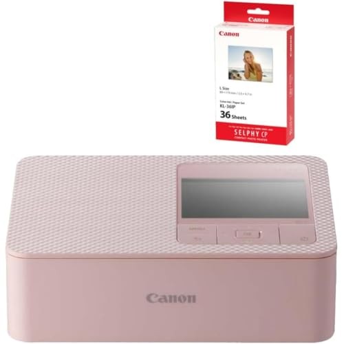 Canon Selfie CP1500 Smartphone Printer Pink Wi-Fi Compatible Dye-Sublimation