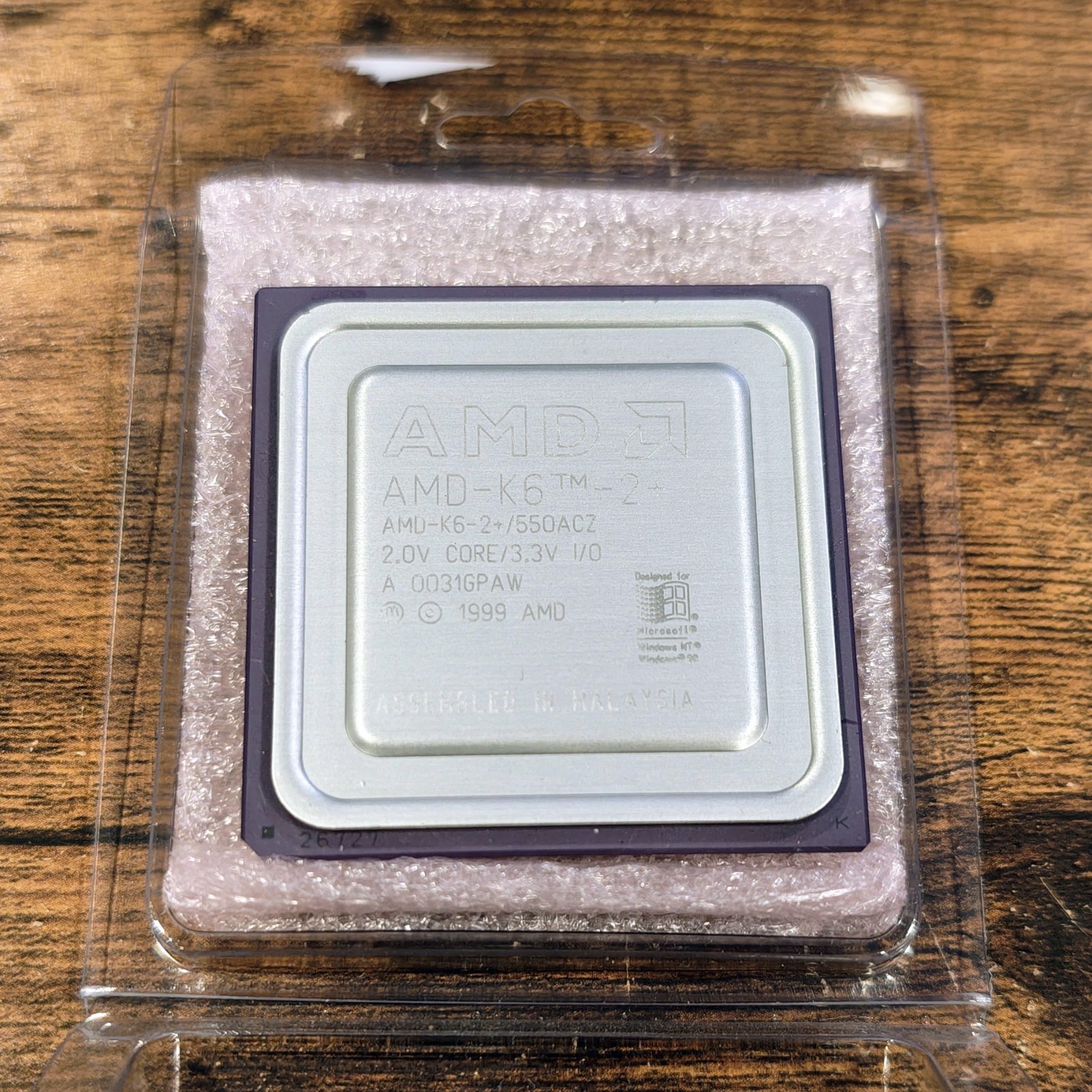 New AMD K6 2+ 550ACZ Socket 7 CPU / K6-II+