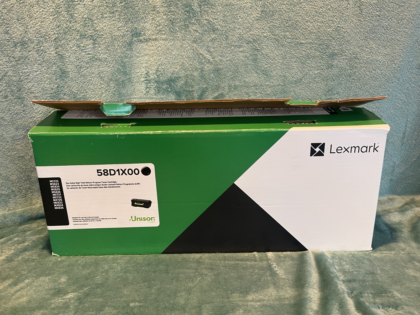 Lexmark 58X 58D1X00 Black Toner Cartridge Genuine OEM