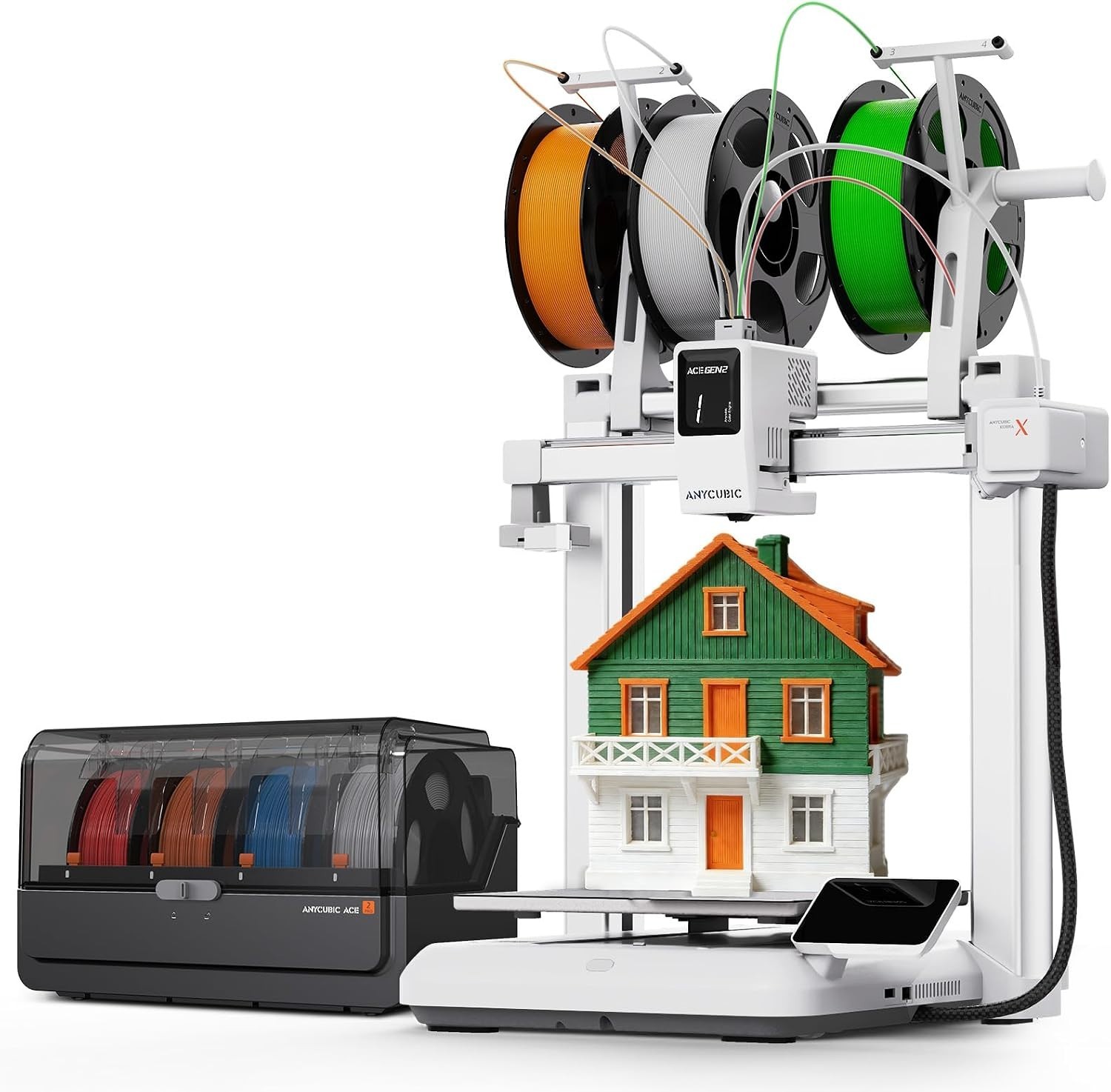 Anycubic Kobra X Combo High-Speed 3D Printer Native 7 Color with ACE 2 Pro