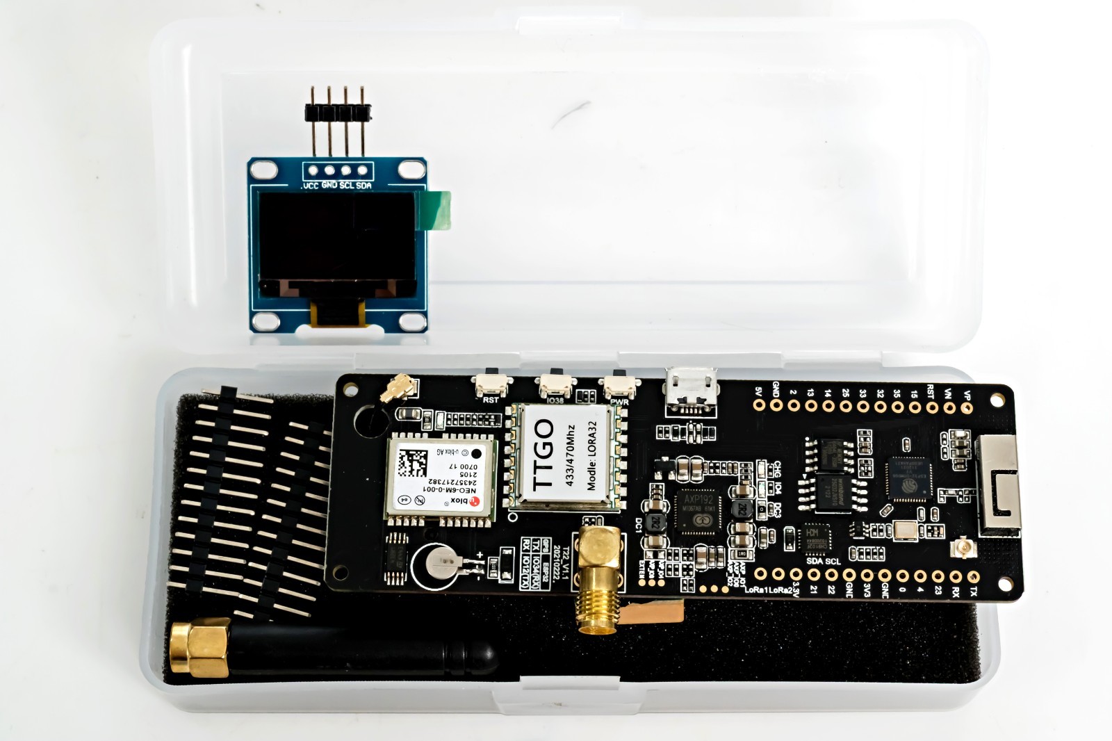 LILYGO T-Beam Meshtastic LORA32 433MHz ESP32 Development Board w/Display