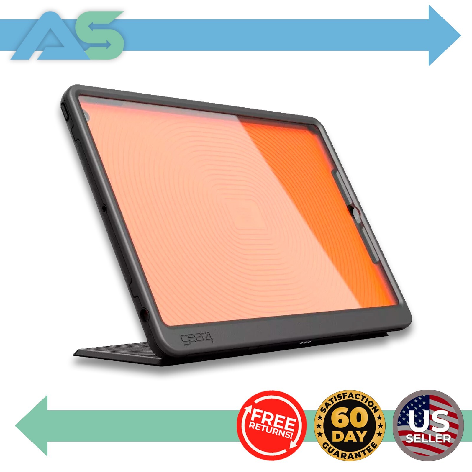 ZAGG Gear4 Battersea Protective Case for iPad 10.2" (7th/8th/9th Gen) - Black