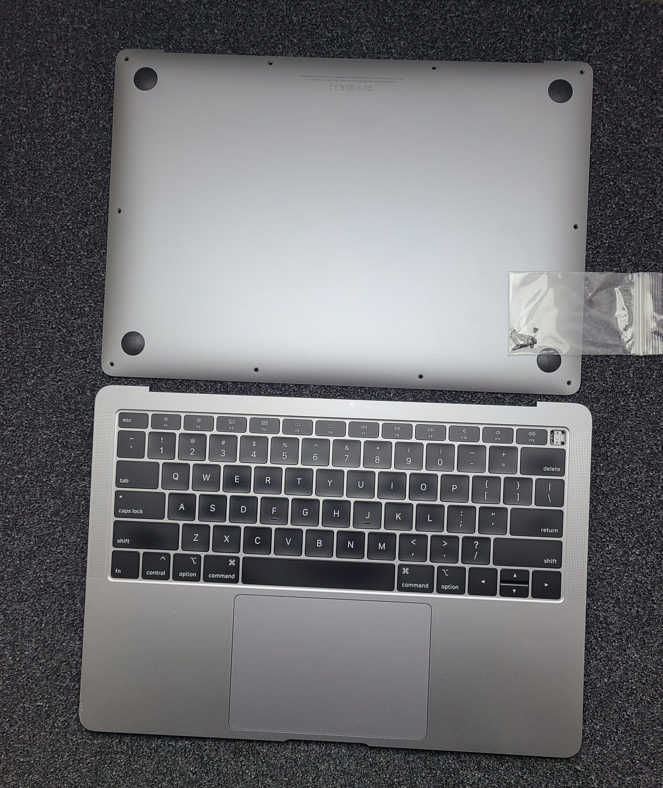 GRD B MacBook Air 13” A1932 Gray Top Case Keyboard Touchpad Battery Life 89%