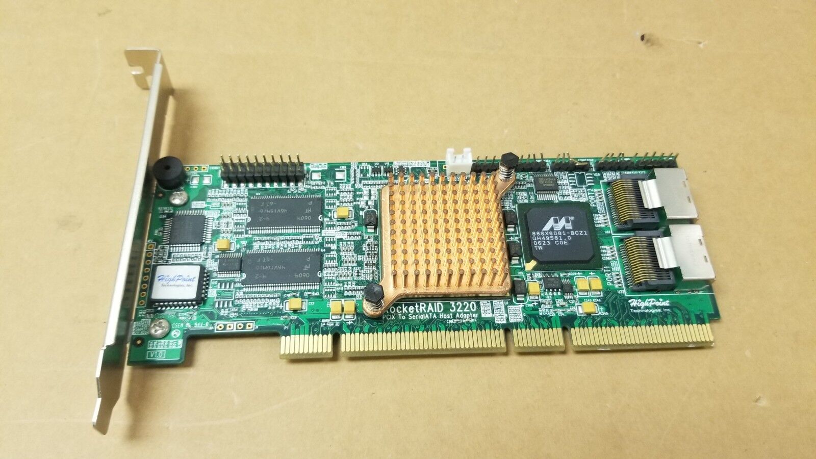 HighPoint RocketRAID 3220 PCI-X 133MHz SATA II 3.0Gb/s Controller Card
