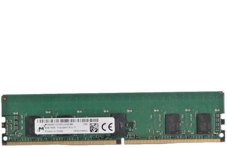 Micron 8GB 1Rx8 PC4-2400T-RD1-11 Memory MTA9ASF1G72PZ-2G3B1MK