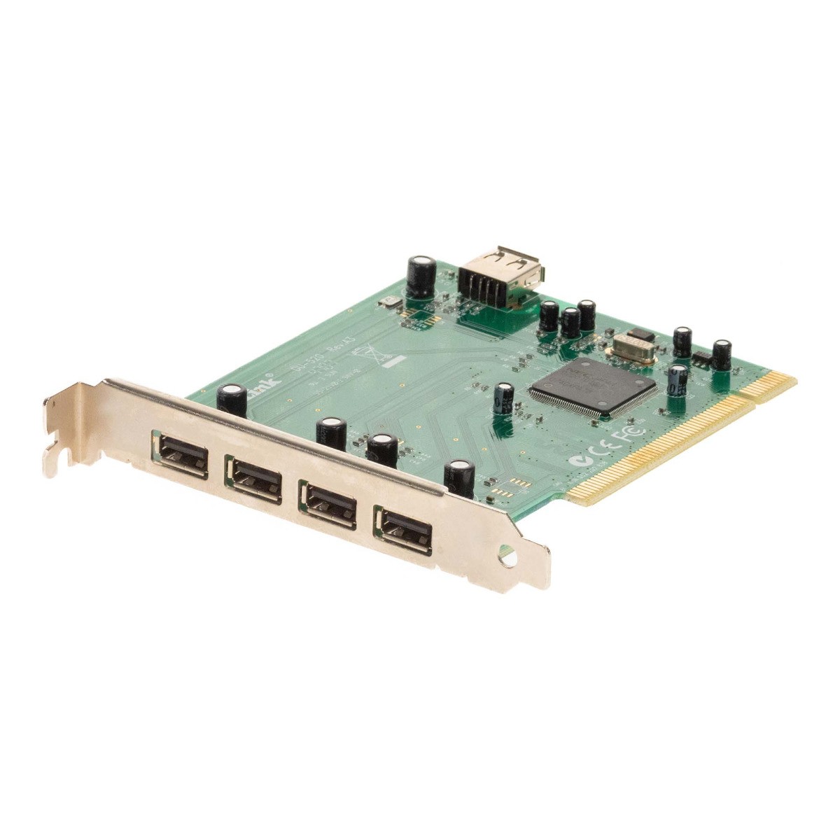 D-Link DU-520 Rev:A3 Nec D720101GJ High Speed 4+1 USB Adapter PCI Card