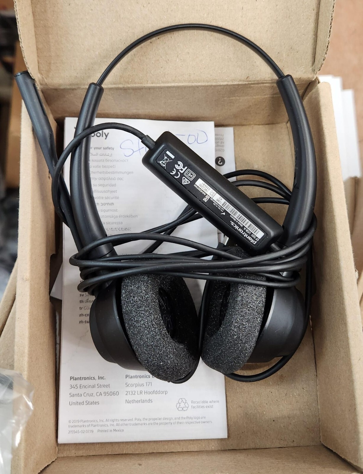 POLY EncorePro 320 EP320 Stereo USB-A Wired Office Open box