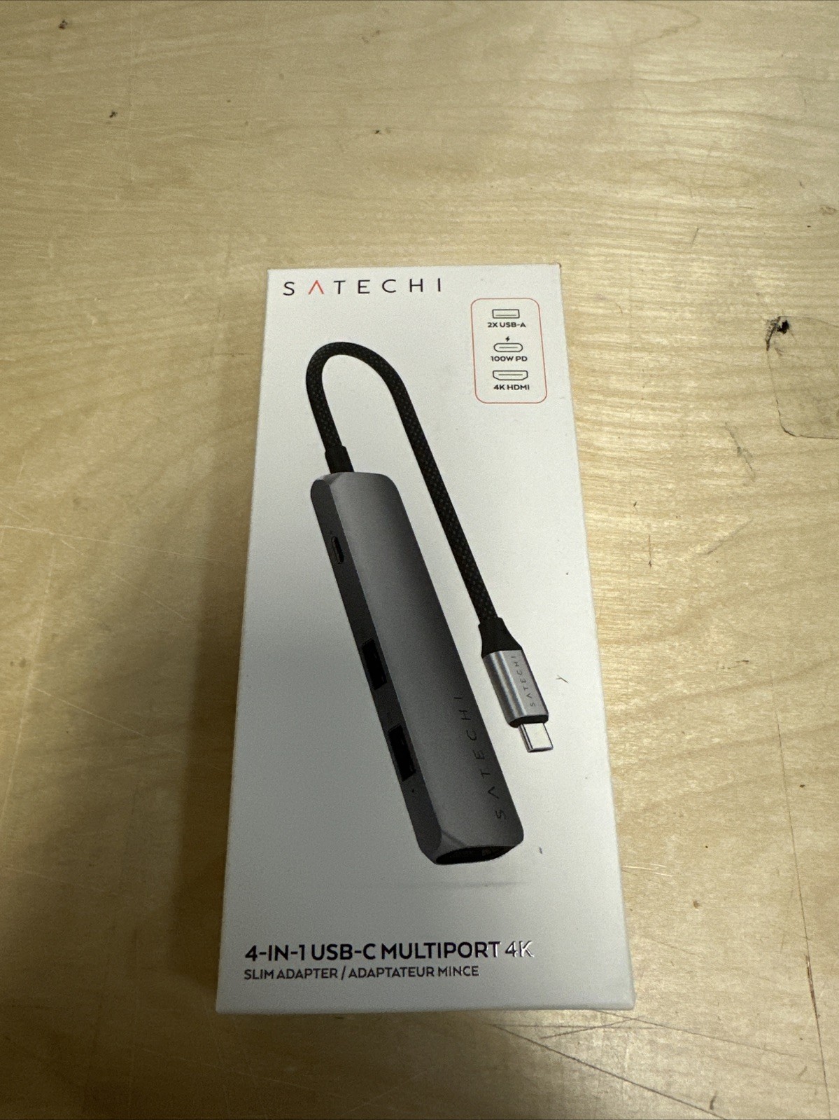 Satechi 4-in-1 Usb-c Slim Multiport With 4k - Space Gray. SEALED
