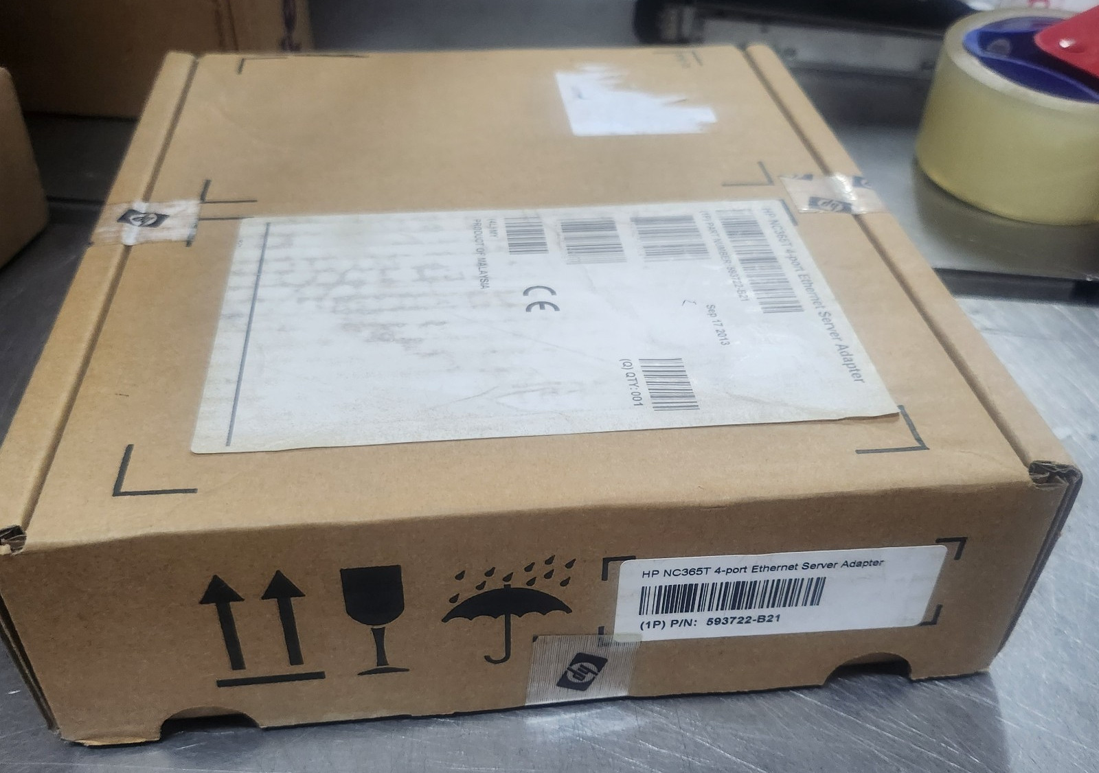 3x HP NC365T 593722-B21 4-PORT ETHERNET SERVER ADAPTER - New in Original Box