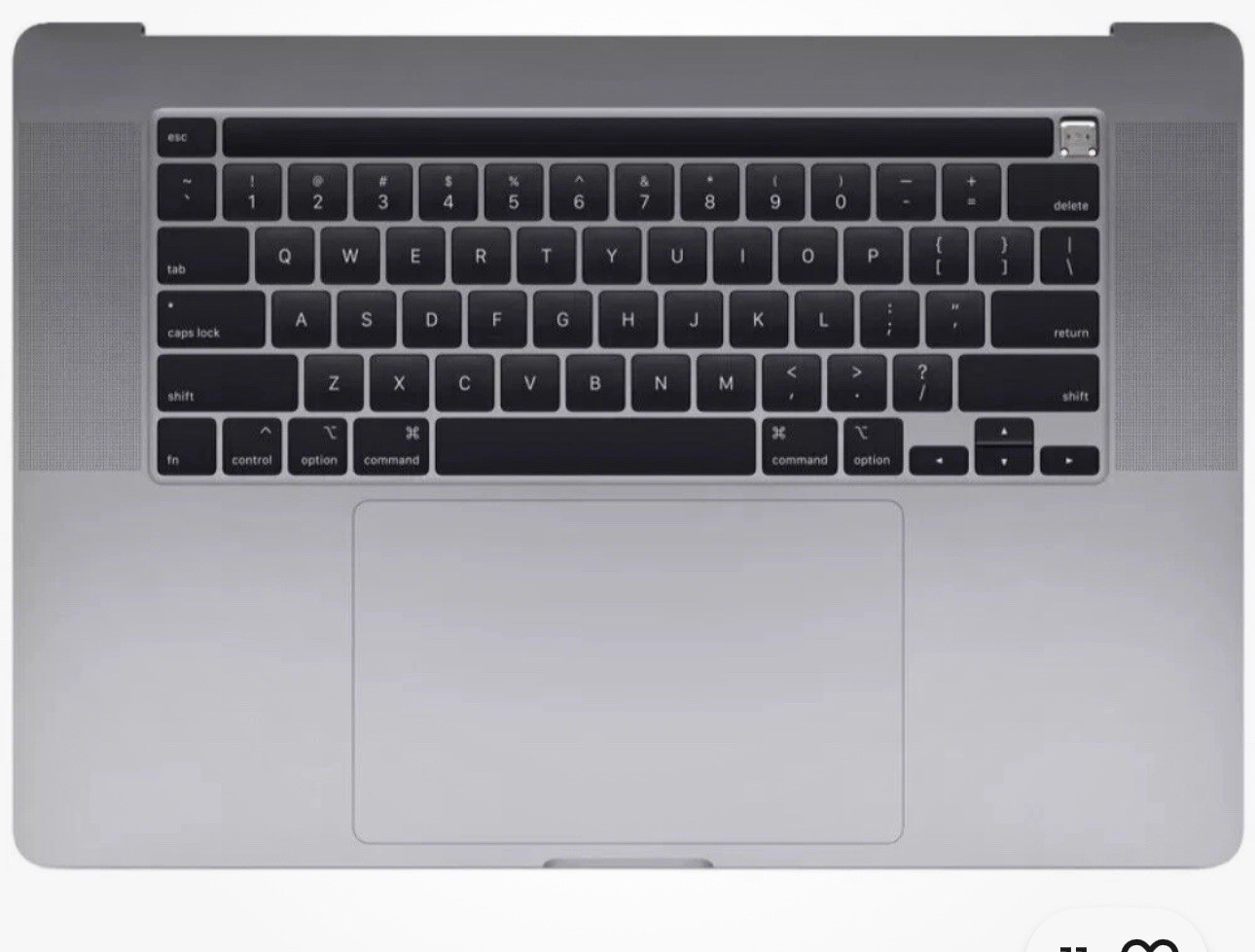 GR_B GENUINE MacBook Pro 16" A2141 2019 Top Case / Palmrest  Gray