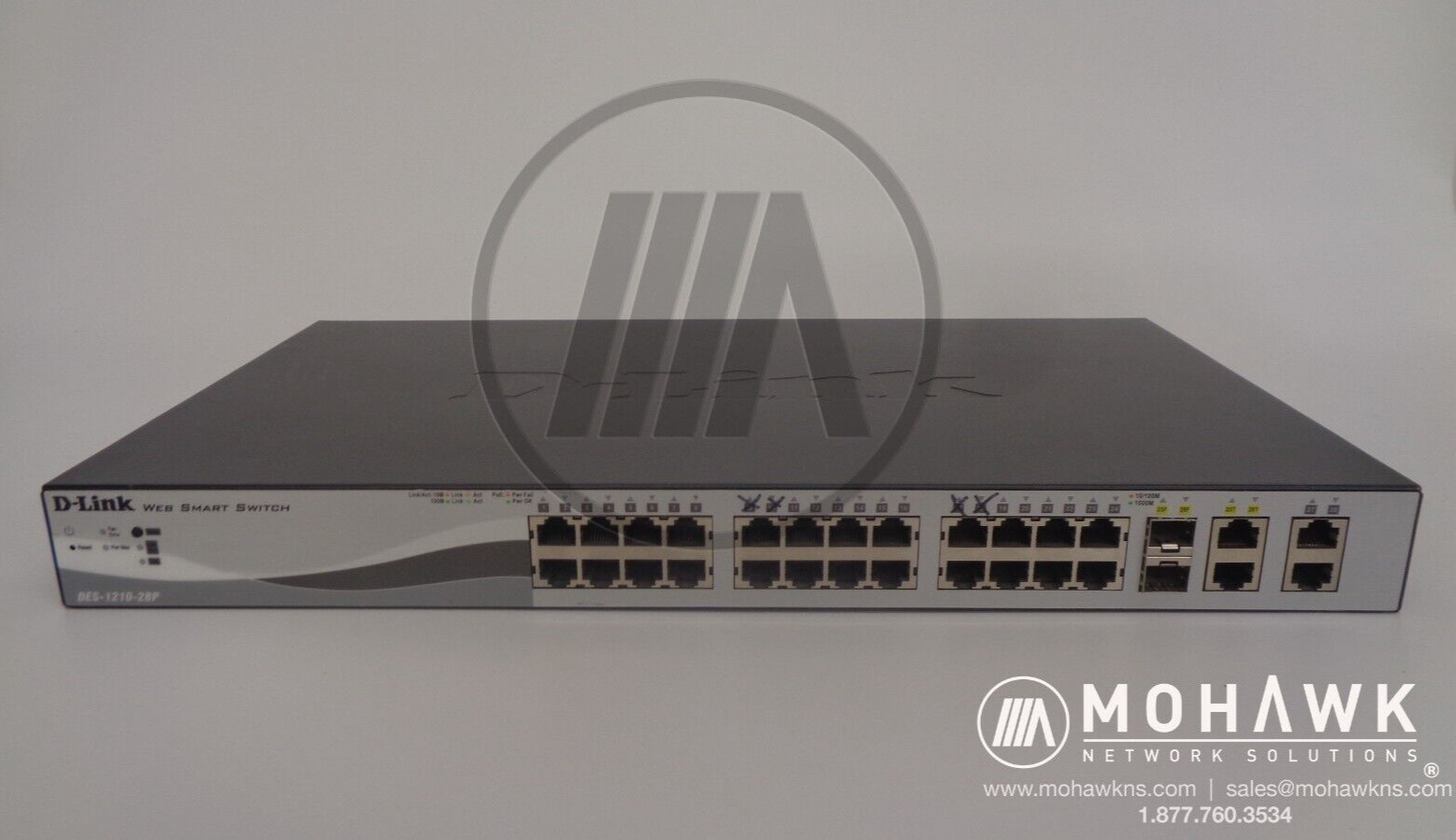 D-Link DES-1210-28P Web Smart Switch 28-Port 10/100Mbps PoE Ethernet 