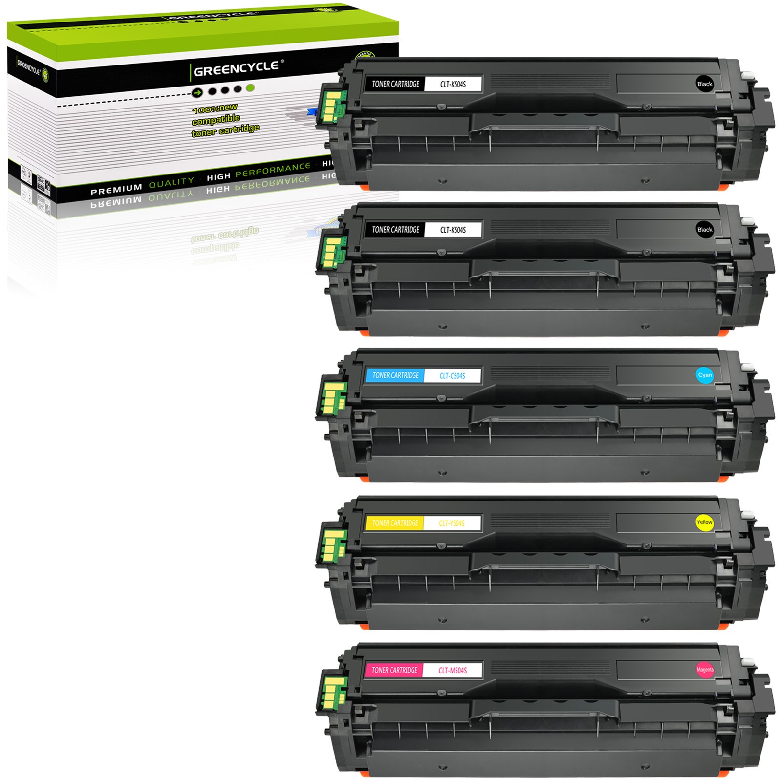 5PK CLT-504S 504S Toner Set for Samsung Xpress CLP-475 CLP-475NW CLX-4170 4195