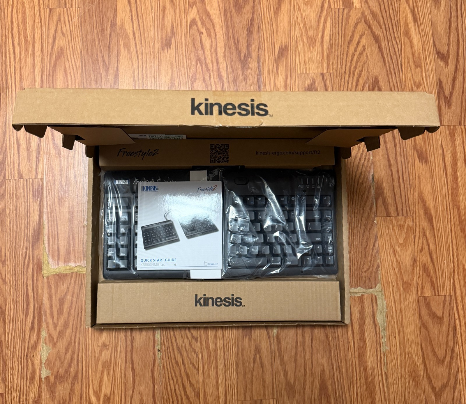 Kinesis Freestyle2 V3 Mac Split Ergonomic USB Keyboard KB830HMBUS New Sealed