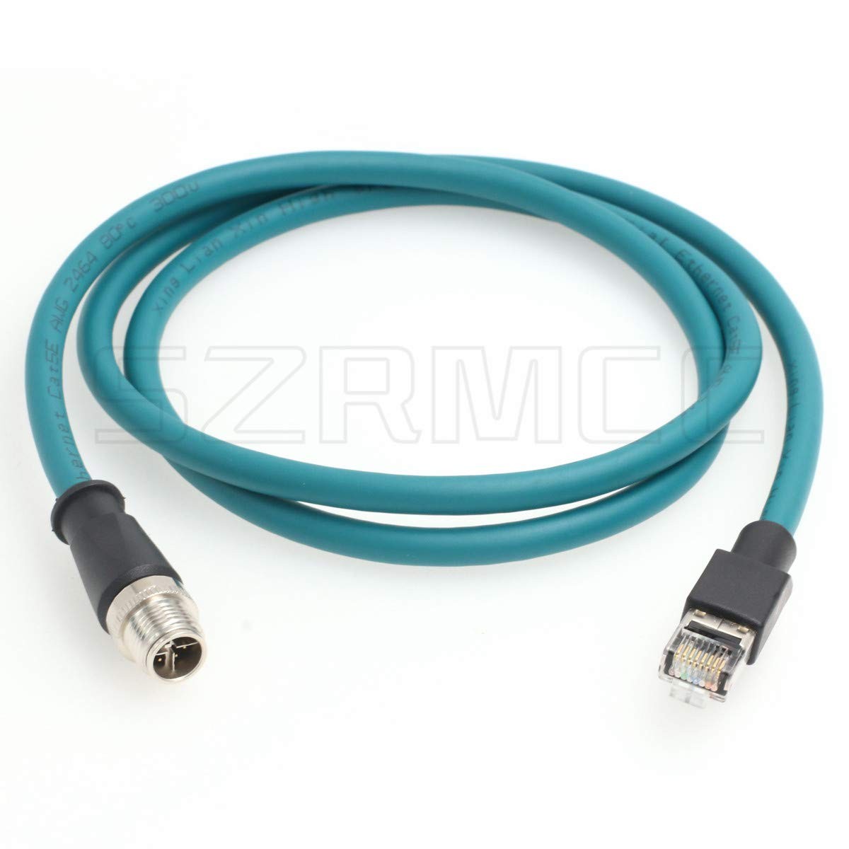 M12 8 Pin X-Coded Ethernet Cable RJ45 Cat7e for Cognex in-Sight 2000 8000 820...