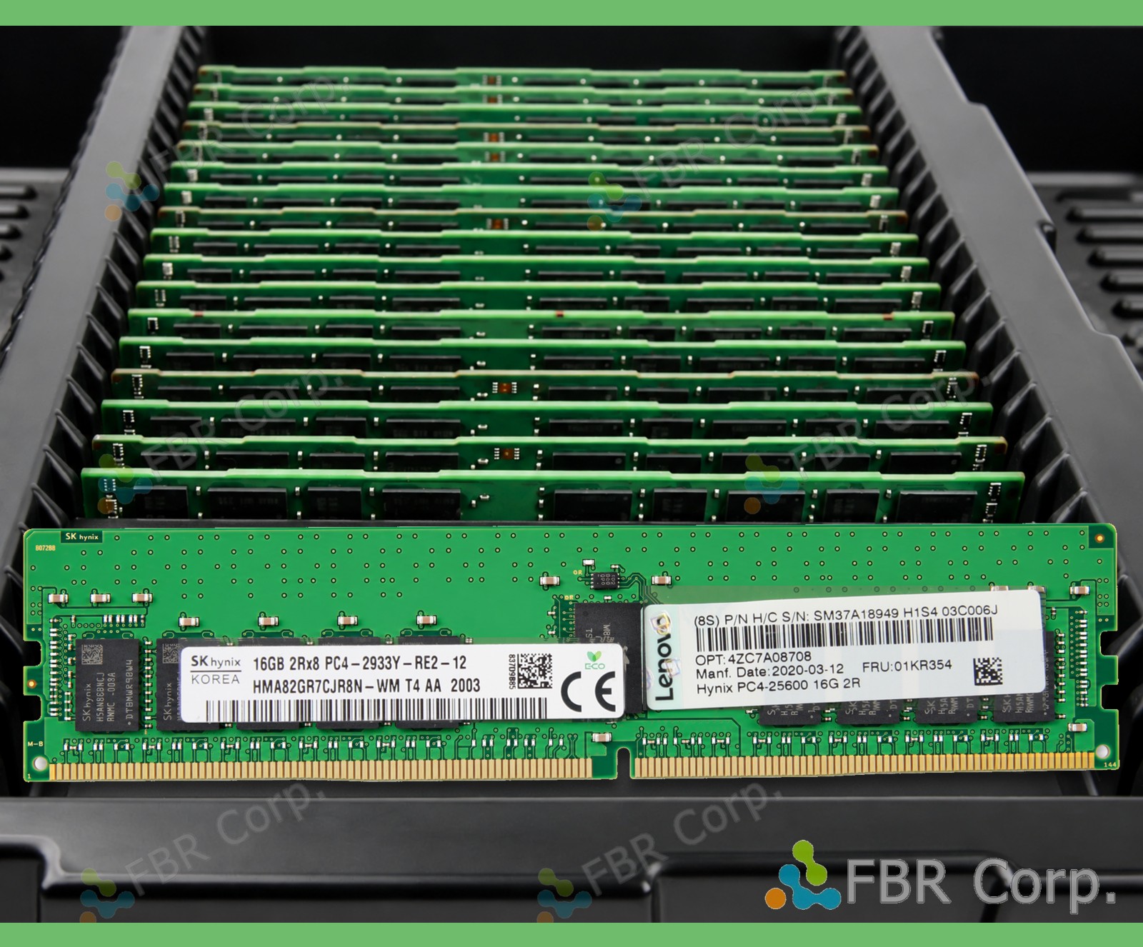 Grade A SK Hynix Lenovo 16GB 2933Y DDR4 2Rx8 RDIMM RAM HMA82GR7CJR8N-WM LOT