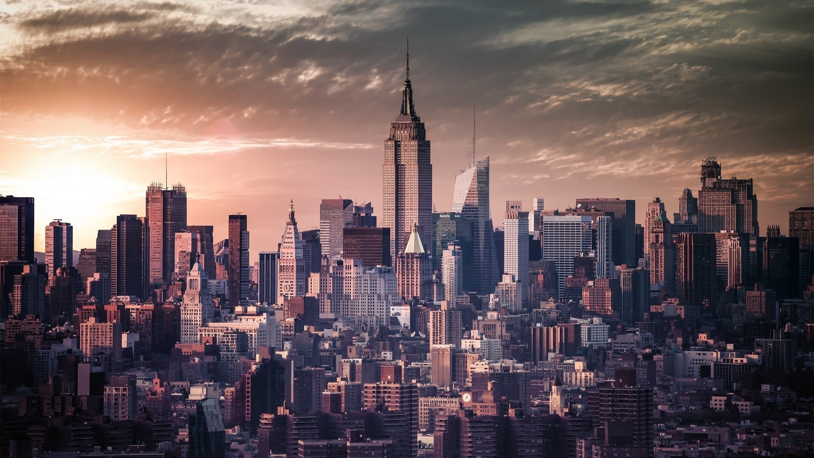 Landscape architecture new york city skyscraper Custom Gaming Mat Desk