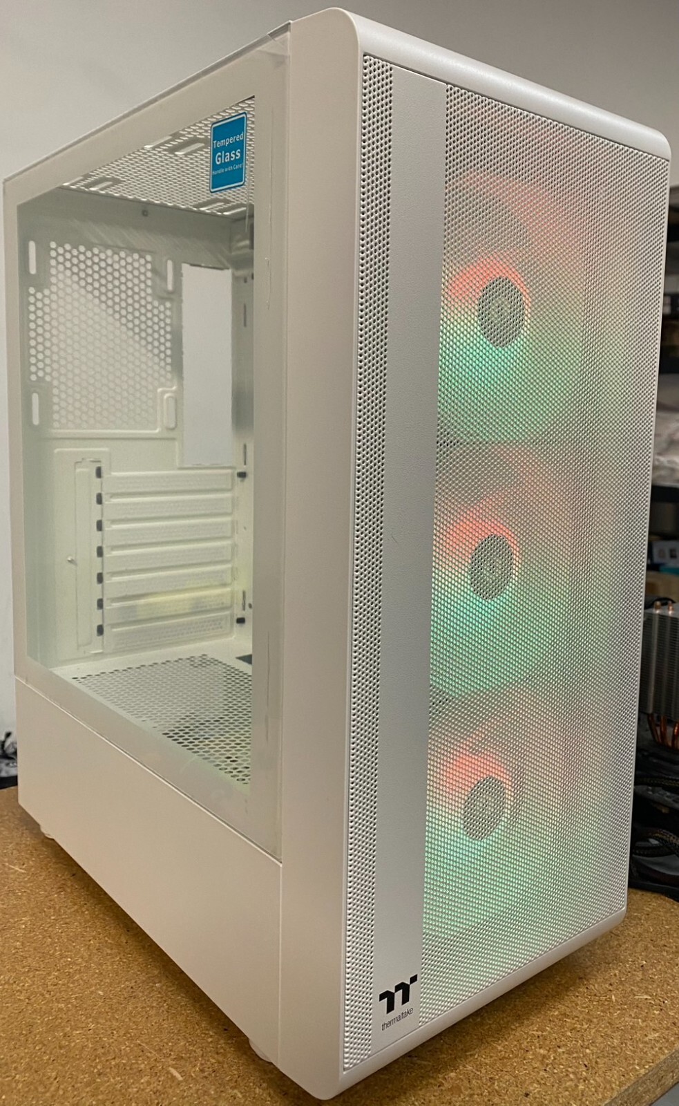 Thermaltake CA-1X2-00M6WN-00 S200 TG ARGB Snow Mid Tower Chassis