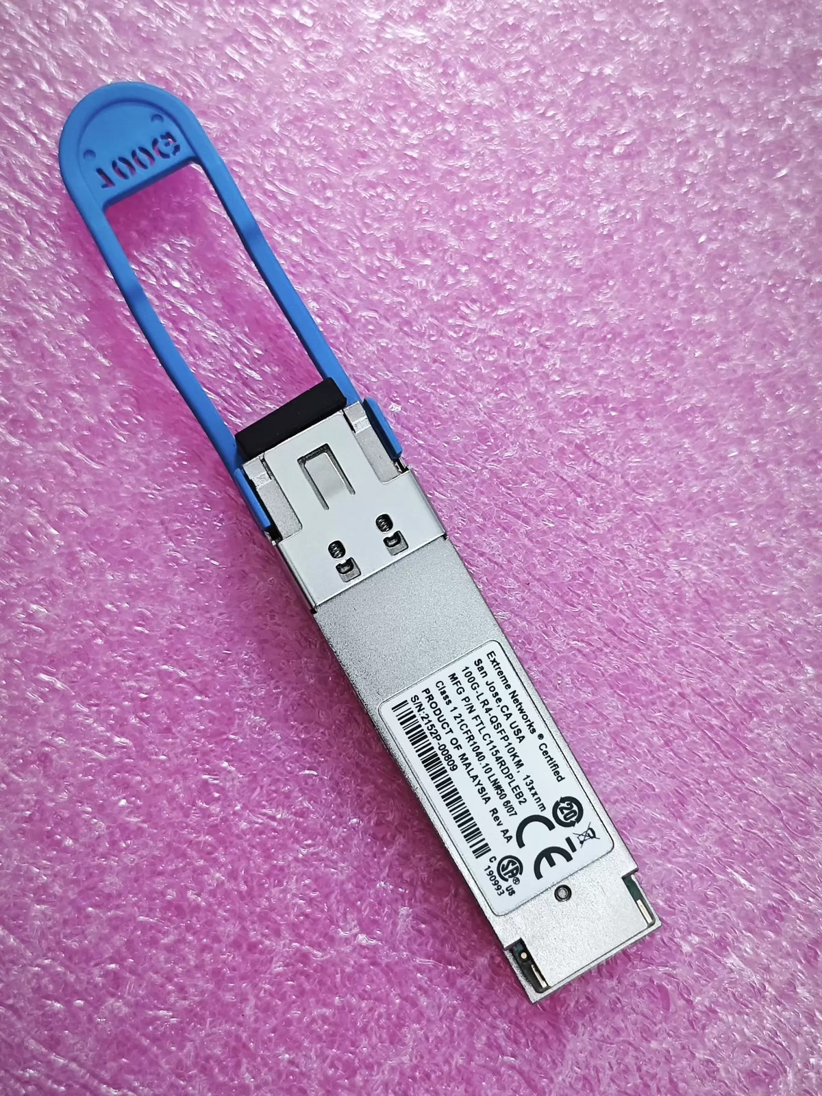 Extreme Networks 100G-LR4-QSFP10KM FTLC1154RDPLEB2 QSFP28 Transceiver